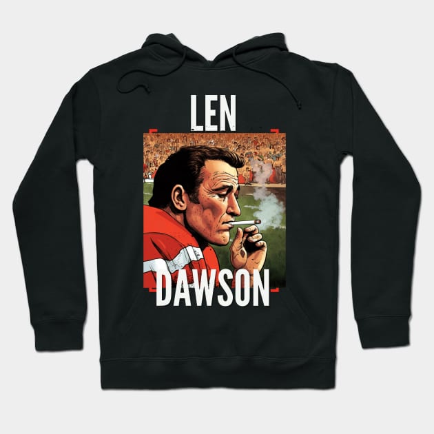 Len Dawson Halftime smoke cigarettes , Kansas city chiefs Hoodie by Nasromaystro